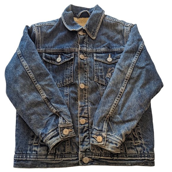 Vintage Thick Lined Adventures of Tin Tin Demin Jacket Unique - Picture 6 of 15